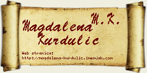 Magdalena Kurdulić vizit kartica
